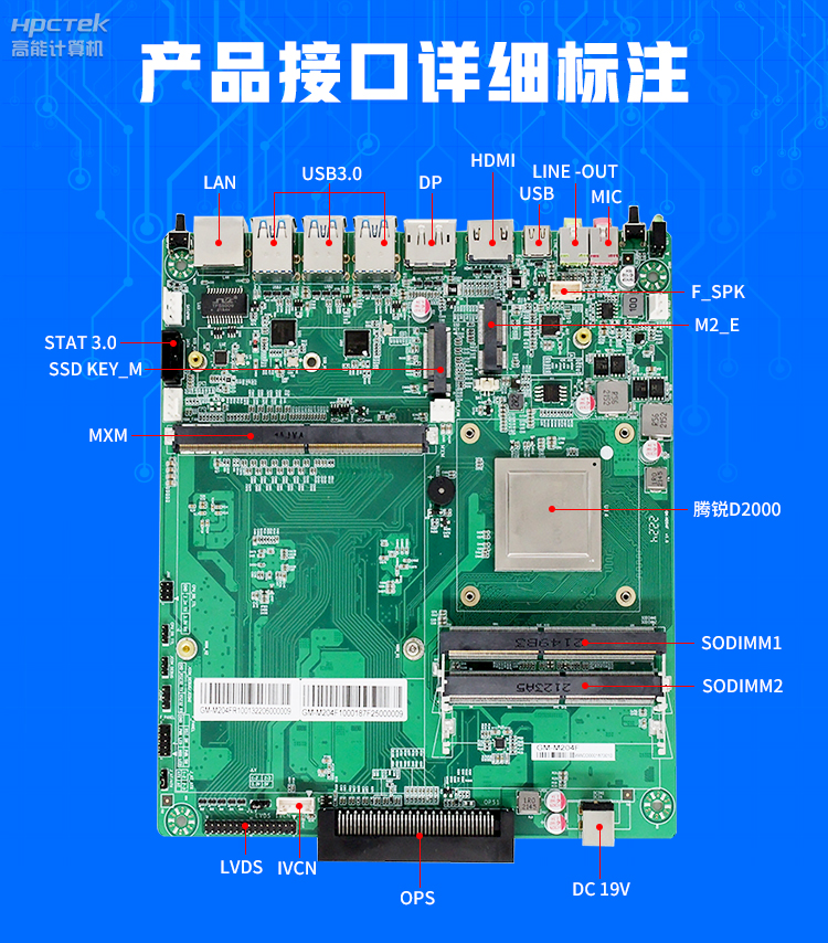 【高能計算機新品發布】飛騰D2000國產OPS主板，讓教育設備智慧融合！(圖4)