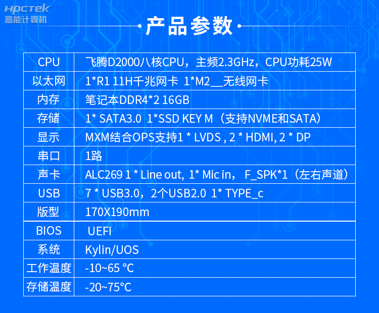 【高能計算機新品發布】飛騰D2000國產OPS主板，讓教育設備智慧融合！(圖6)